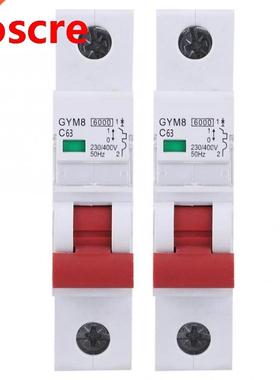 2pcs MCB Miniature Circuit Breaker 1P 20/400VAC Rated Curre