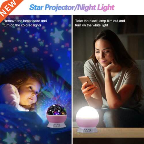 LED Rotating Projector Starry Sky Night Lamp Romantic Projec