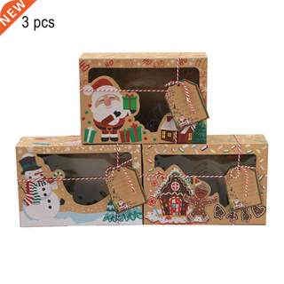 Handy Oilproof Christmas Treat Boxes for Candy Biscuit Bakin