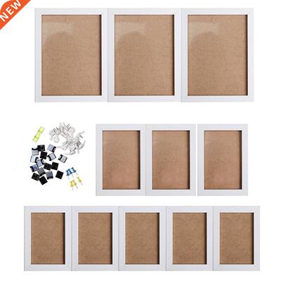 11Pcs Black White Acrylic Glass Picture Photo Frame Set DIY