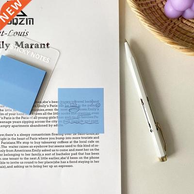 PET Self-adhesive Transparent Waterproof Pastel Color Memo P