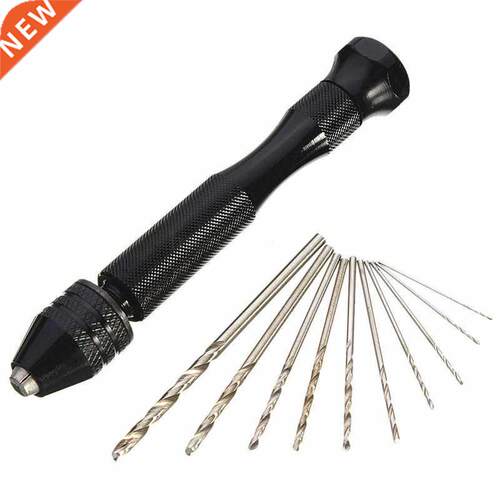 10pcs HSS Twist Drill Bit + Chuck Mini Micro Rotary Tool for