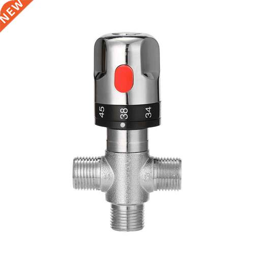 Adjustable Thermostatic Mixer Valve Brass Water Mixer Hot/Co