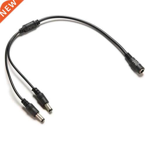 1 Female to 2 Male DC 12V Power Supply Plug Connector Cable