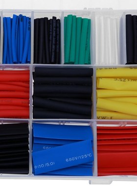 580PCS 8 Sizes 5 Multi Color Polyolefin 21 Heat Shrink Tubi