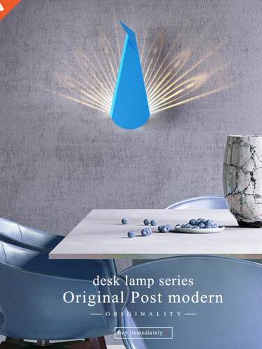 Peacock LED Wall Lamps Yfor Bedroom Bedside Lamp Indoor Deco