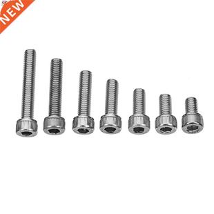 Bolts Steel Cap Head Socket Stainless Hex 50Pcs Screws