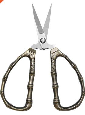Vintage Scissors Bamboo Stainless Steel Scissors Sewing Scis