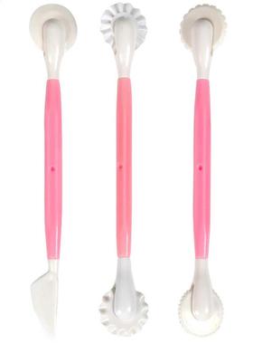 3Pcs/Set Fondant Cake Decoratng Modellng Tools 8 Patterns