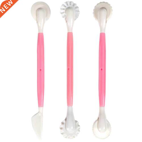 3Pcs/Set Fondant Cake Decoratng Modellng Tools 8 Patterns