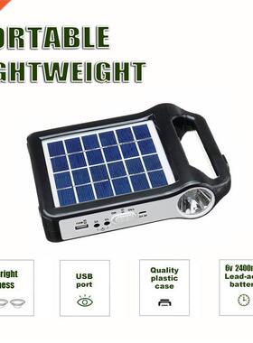 USB Charger Portable 6V Rechargeable Solar Panel Power Stora