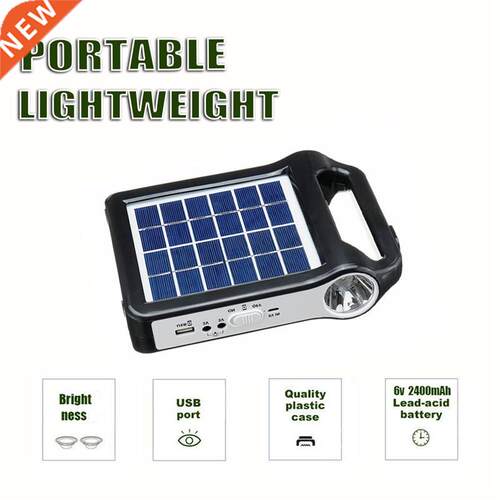 USB Charger Portable 6V Rechargeable Solar Panel Power Stora