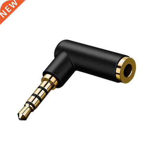 1 Pcs 3.5mm Male To Female 90 Degree Right Angled Adapter Co