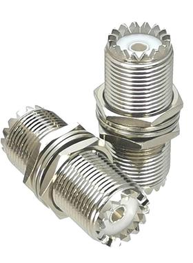 10Pcs Connector UHF SO239 Female Jack Bulkhead to UHF SO239