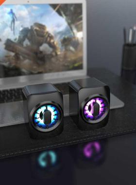 K1KF Computer Speakers Wired USB Desktop Speaker Stereo Desk