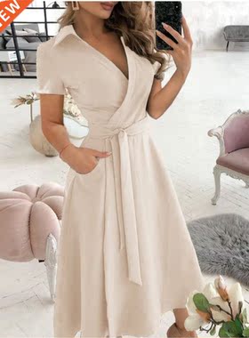 Spring and Summer Fashion Temperament Commuter Solid Color H