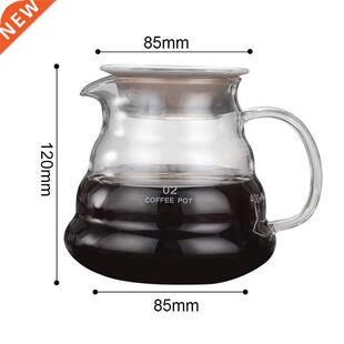 800ml Glass Coffee Over Pour V60 600ml 360ml Pot Drp Carafe