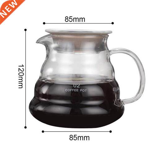 Carafe Drp Coffee Pot 360ml 600ml 800ml V60 Pour Over Glass