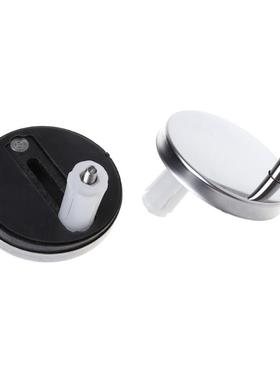 2Pcs Top Fix Toilet Seat Hinges Fittings Screws Mountings Qu