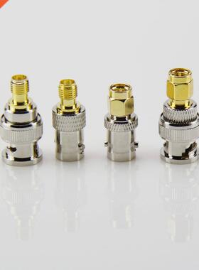 4Pcs BNC- SMA RF Adapter Kit SMA to BNC Straight Nickel &amp