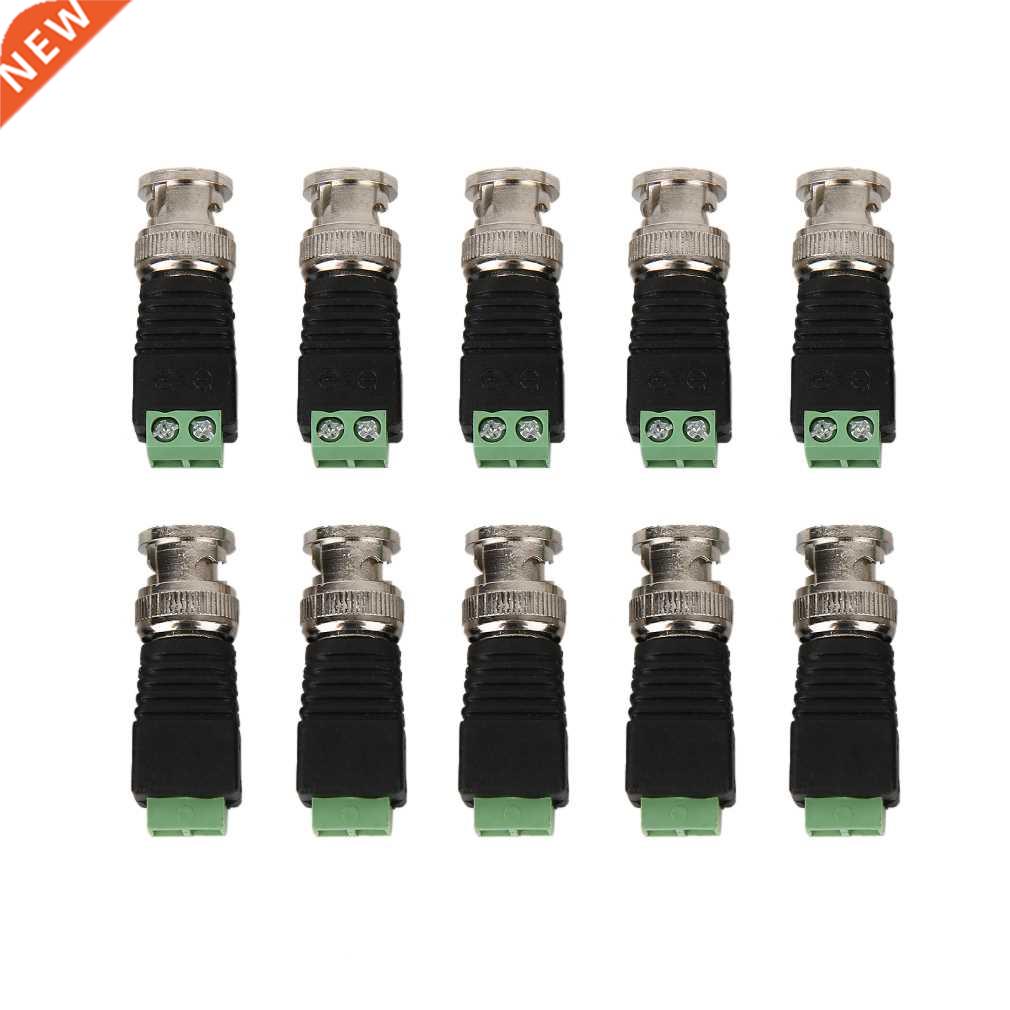 Green & Black BNC Connector Adapter For CCTV System Acce