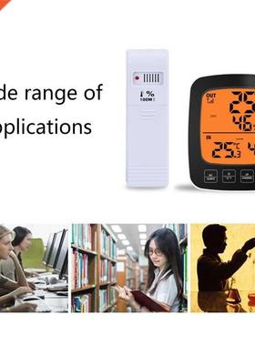 Digital Alarm Temperature Humidity Meter Indoor/Outdoor Te