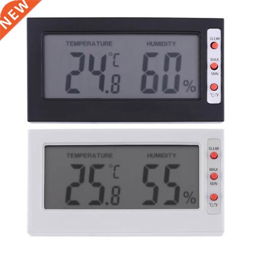 Temperature Humidity Gauge LCD Indoor Thermometer Hygrometer