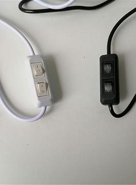 Black White 360 ° Flexible 2 light Clamp Tabl Lamps Clip