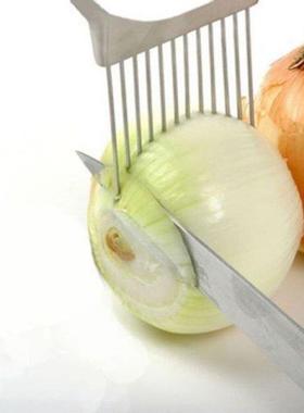 1PC Onion Tomato Vegetable Slicer Cutting Aid Guide Holder S