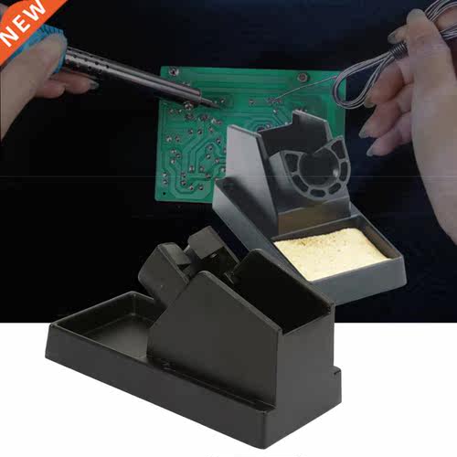 1pc Portable Metal Base Soldering Iron Aluminum Alloy Black