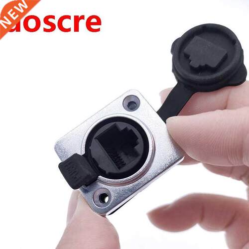 RJ45 Waterproof Network Connector with Rubber cover,IP65 8p