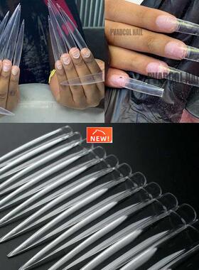 XXL Extra Long Stiletto False Nail Tips Half Cover Nails Fak