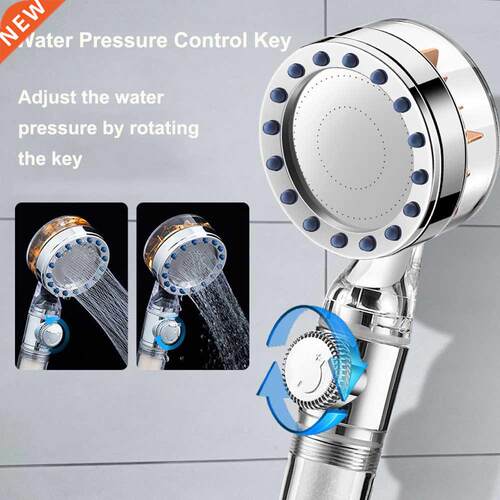 ABS New Bathroom Handheld Shower Head wth Stop Button Pres