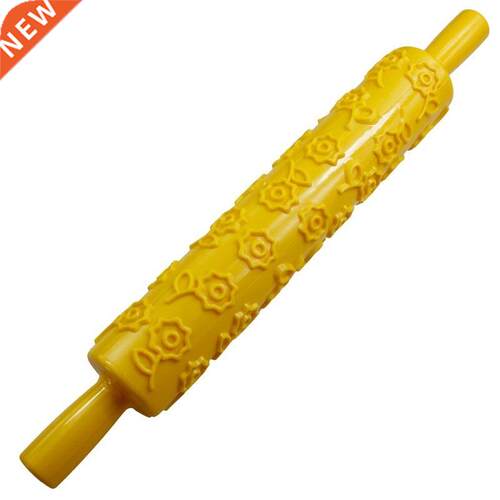 15 Styles Rolling Pin With Roller Daisy Patterns Baking Tool