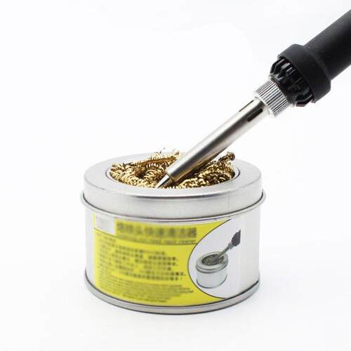 Solder Iron Tip Cleaner Cleaning Copper Spiral Scourer Cle S