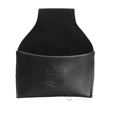 1PCS P Billiards Leather Chalk Hder Black Faux Pouch with