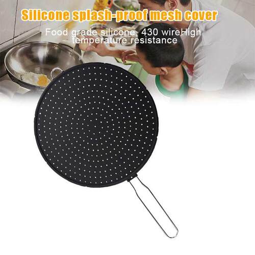 Silicone Lid Splash-Proof Net Oil-Proof Splash Cover Frying