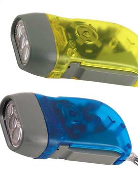 3 LED Dynamo Wnd Up Flashlght Hand-pressng Crank NR No Ba