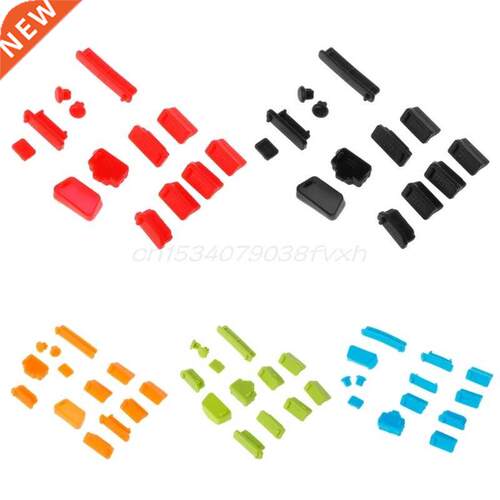 13pcs/set Colorful Silicone Laptop Anti Dust Plug Cover Stop