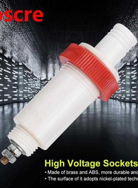 High Voltage Socket Connectors Plugs Sockets White and Red B