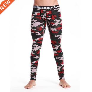 Men's Cotton Thermal Underwear Long John Camouflage Legg