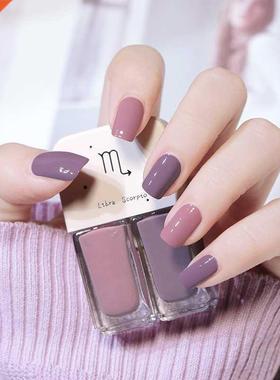 Two Bottles Gel Nals Polsh Set Waterborne Shny Quck Dry