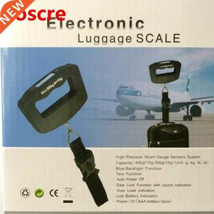 50kg 10g LCD Digital Luggage Belt Scales Handheld Portable E