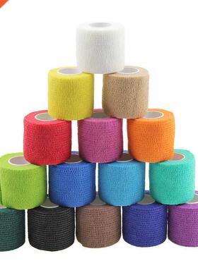 1PCS Colorful Sport Self Adhesive Elastic Bandage Wrap Tape