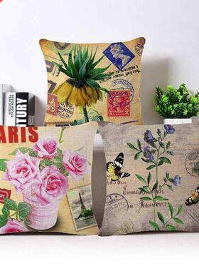Flower Vintage Home Decorative Cushion Covers For Sofa Cotto