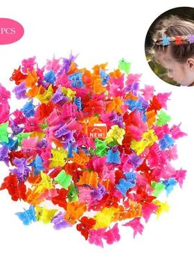 100 PCS Butterfly Hair Clips Beauty Tools Assorted Color