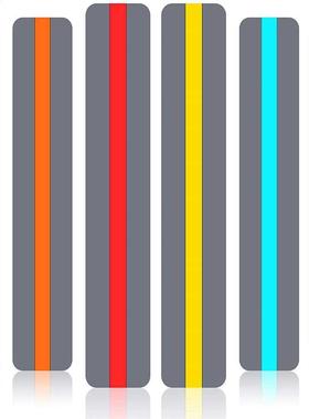 6/8pcs Guided Reading Strips Highlight Strips Cored Overla