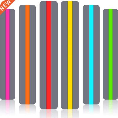 6/8pcs Guided Reading Strips Highlight Strips Cored Overla