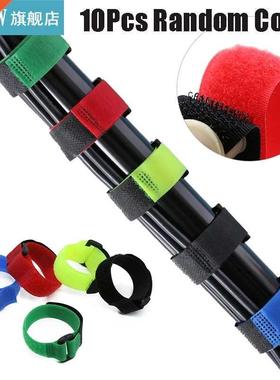 10Pcs Reusable Fishing Rod Tie Nylon Non-slip Holder Strap S