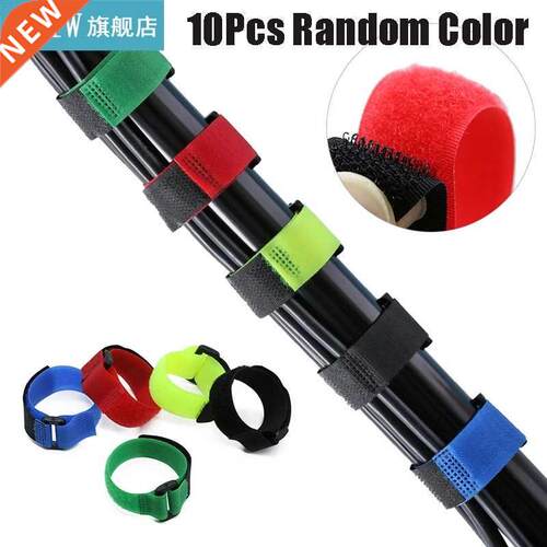 10Pcs Reusable Fishing Rod Tie Nylon Non-slip Holder Strap S